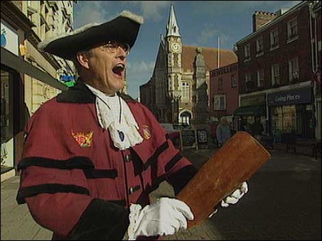 Alistair Chisolm is Dorchester's Town Crier