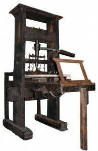 gutenberg press movable type